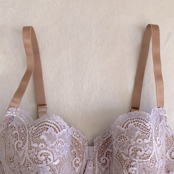 {NWT} ThirdLove | 24/7 Lace Balconette Underwire Bra Purple (32DD/32E) - Picture 4 of 16